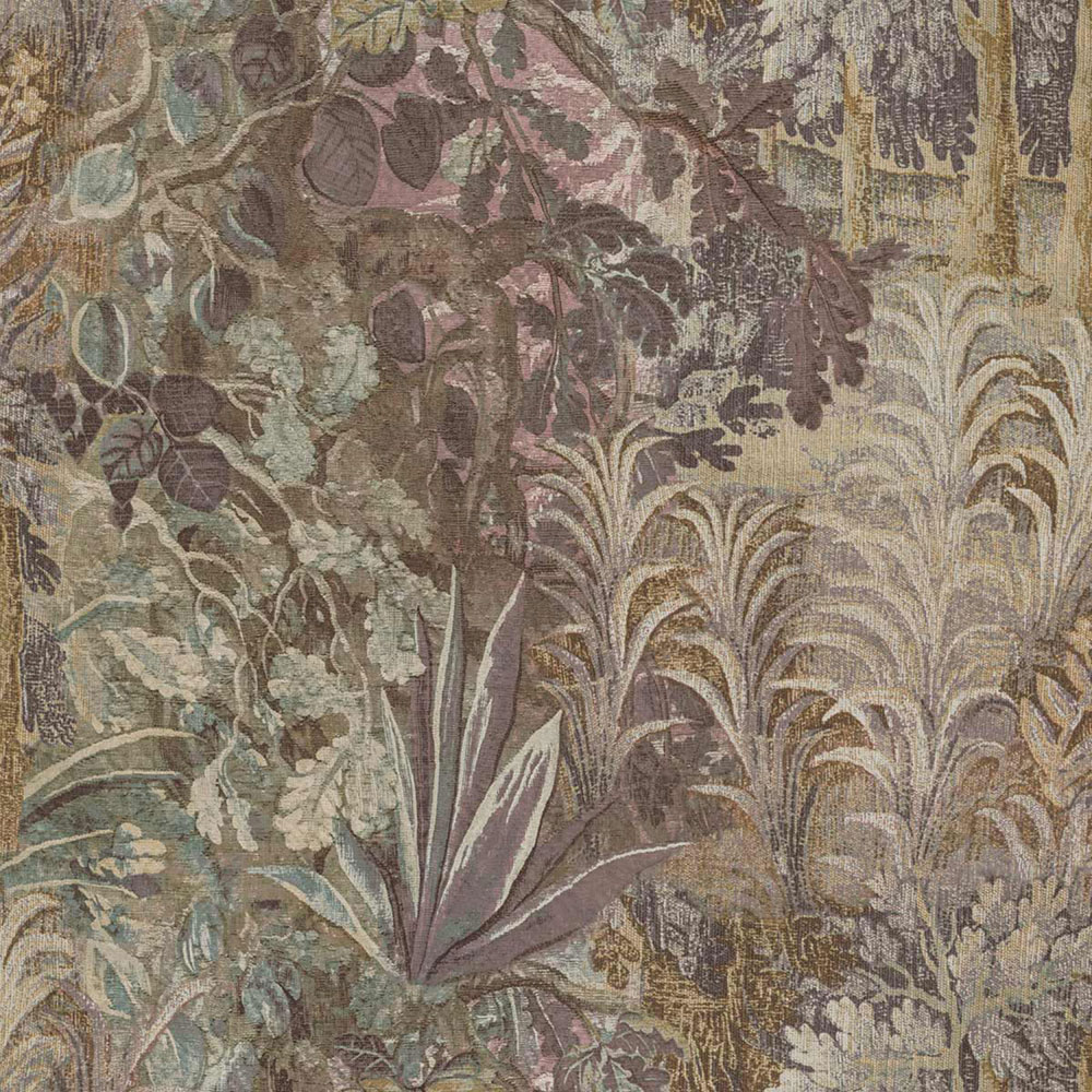 Wallpaper, brown, grey, plants, leaves, 5824, Jaipur, Parato by Cristiana Masi