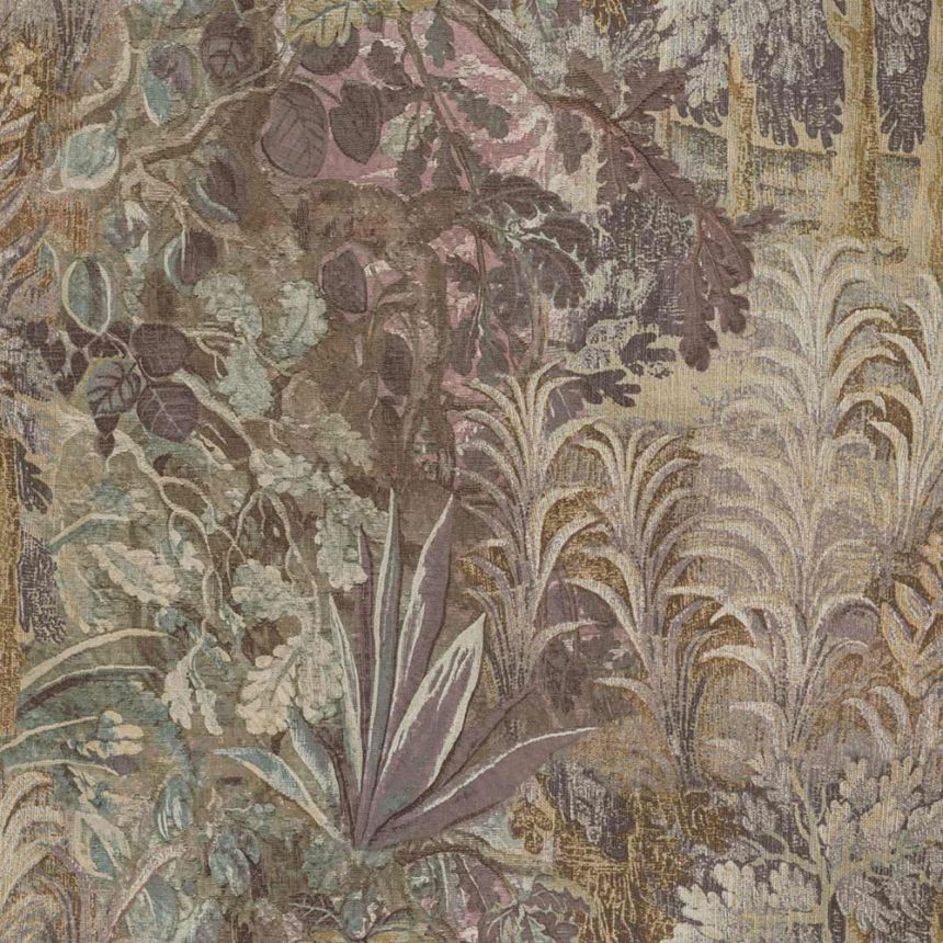 Wallpaper, brown, grey, plants, leaves, 5824, Jaipur, Parato by Cristiana Masi