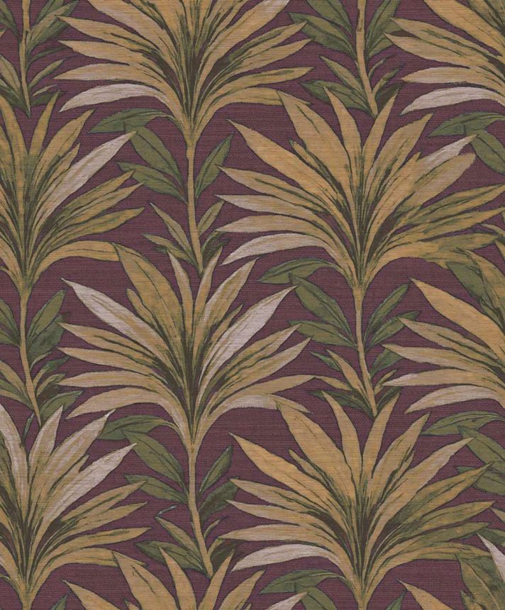 Wallpaper, purple, yellow, 5814, Jaipur, Parato by Cristiana Masi