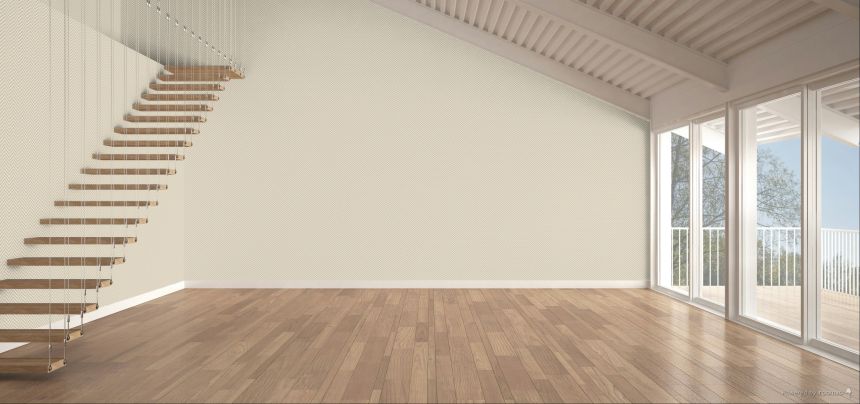 Geometric wallpaper, beige, 7772, Agora, Parato by Cristiana Masi