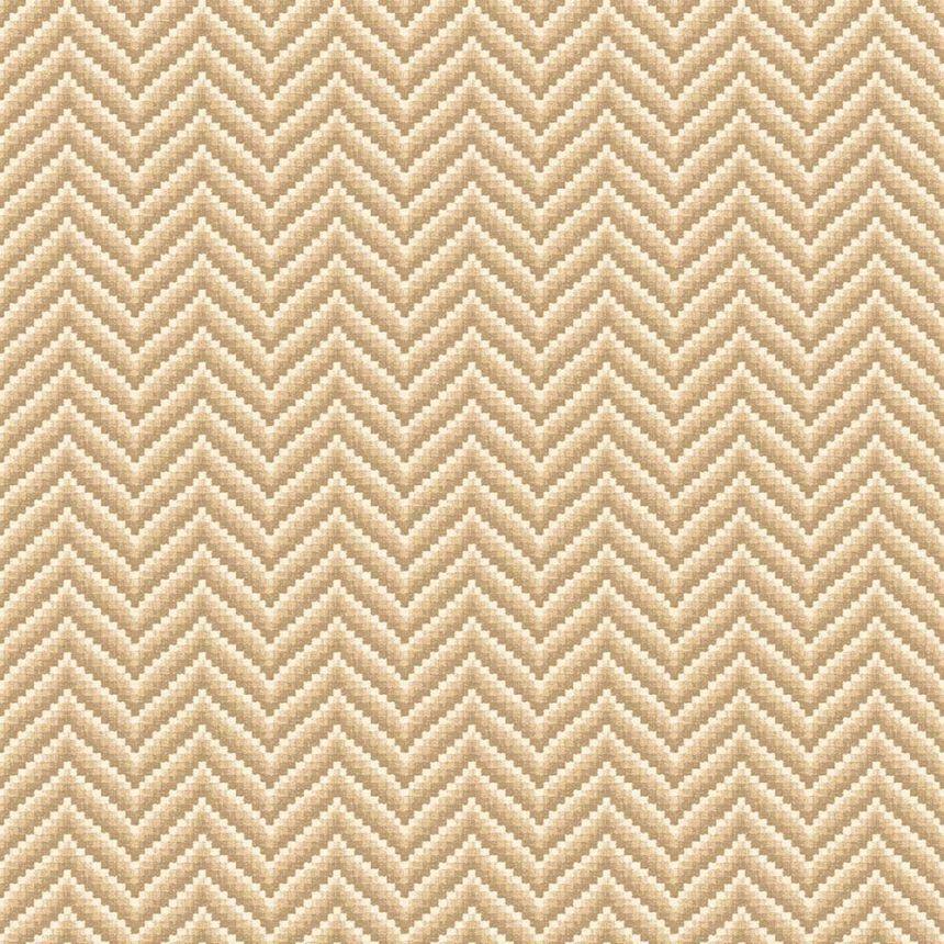 Geometric wallpaper, brown, beige, 7773, Agora, Parato by Cristiana Masi