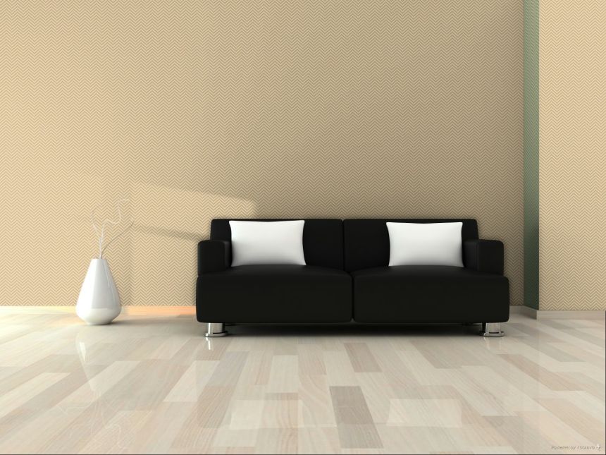 Geometric wallpaper, brown, beige, 7773, Agora, Parato by Cristiana Masi