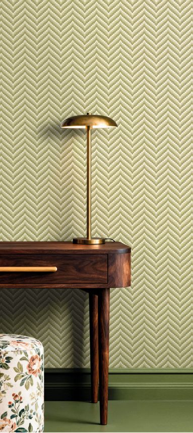 Geometric wallpaper, green, 7775, Agora, Parato by Cristiana Masi
