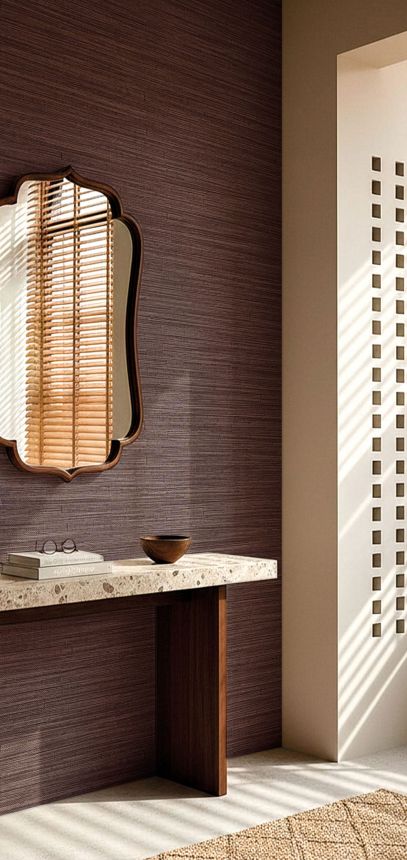 Wallpaper, brown, beige, fabric imitation, 5884, Jaipur, Pigmenta, Parato by Cristiana Masi