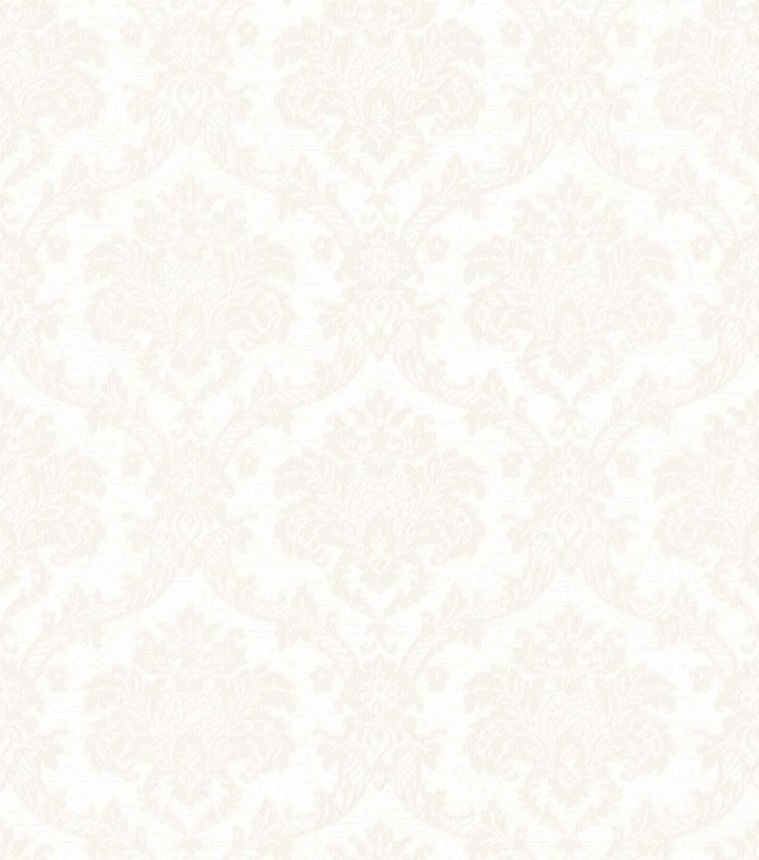 Wallpaper, silver-white, damask pattern, 7720, Agora, Parato by Cristiana Masi