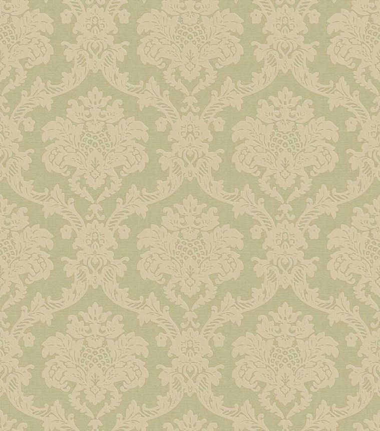 Wallpaper, green, damask pattern, 7725, Agora, Parato by Cristiana Masi