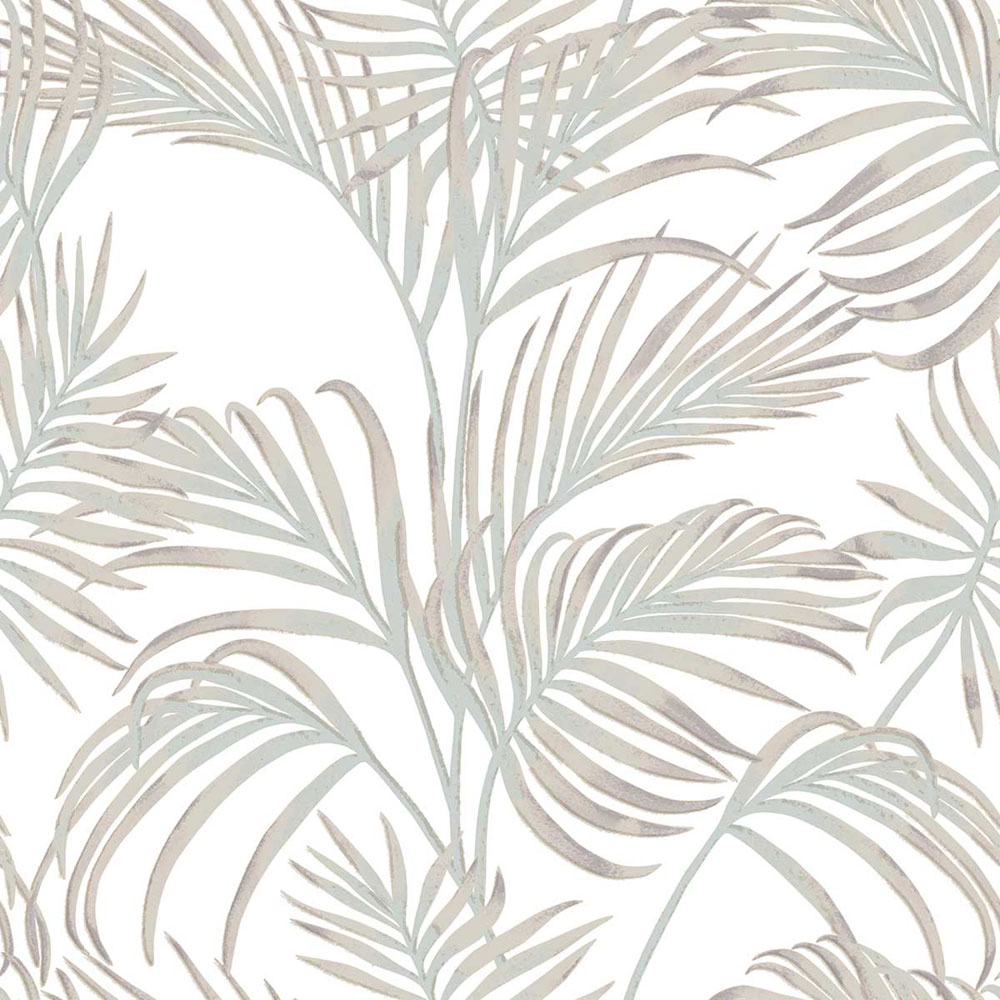 Luxury cream wallpaper with palm leaves, 7736, Agora, Parato by Cristiana Masi