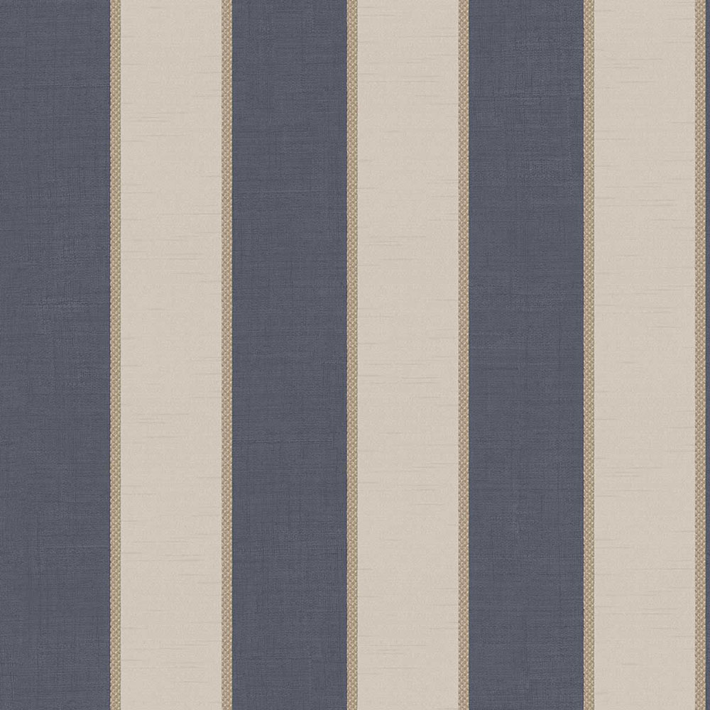 Wallpaper, blue-beige, stripes, 7757, Agora, Parato by Cristiana Masi