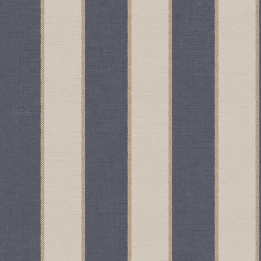 Wallpaper, blue-beige, stripes, 7757, Agora, Parato by Cristiana Masi