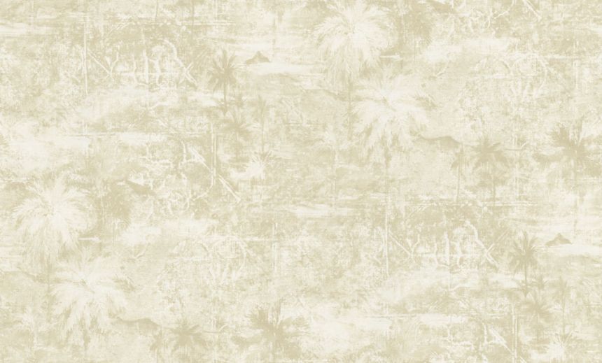 Wallpaper, beige, palm leaves, 74001, Armonia, Emiliana Parati