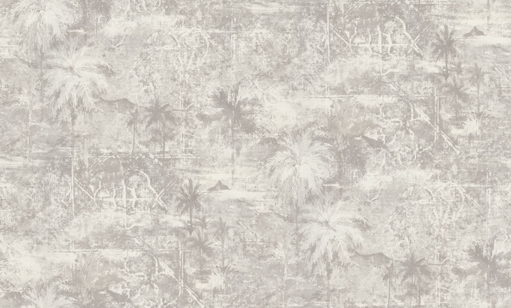 Wallpaper, grey, palm leaves, 74005, Armonia, Emiliana Parati