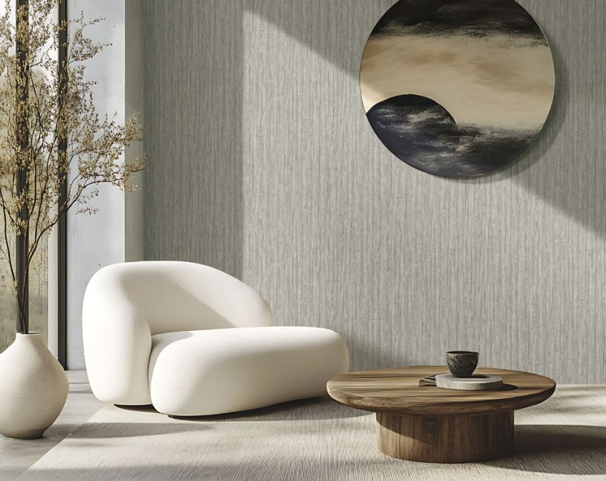 Wallpaper, grey, fabric texture, 74043, Armonia, Emiliana Parati