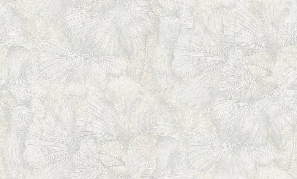 Wallpaper, grey, cream, leaves, BM31002, Blumarine, Emiliana Parati
