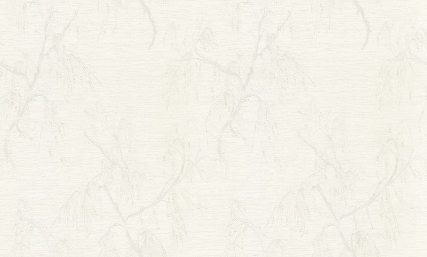 Wallpaper, shades of white and cream, blooming birch, BM31021, Blumarine, Emiliana Parati