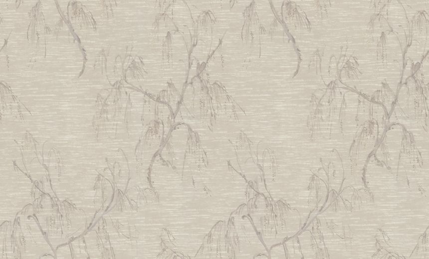 Wallpaper, shades of beige and grey, blooming birch, BM31025, Blumarine, Emiliana Parati