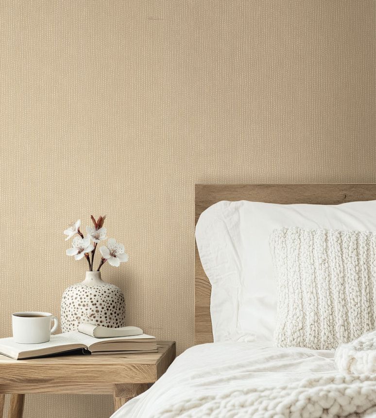 Wallpaper, shades of ochre and beige, tree bark effect, BM31055, Blumarine, Emiliana Parati