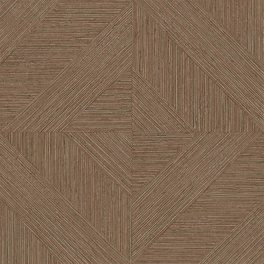 Wallpaper, Parquet Pattern, Mat Texture, Brown, IM28010, Imani, Decoprint