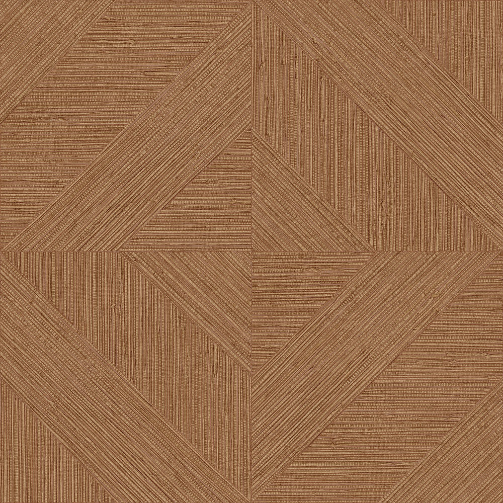 Wallpaper, Parquet Pattern, Mat Texture, Bronze, Brown, IM28011, Imani, Decoprint