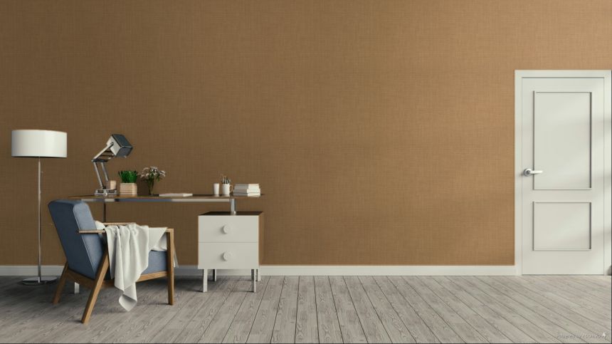 Wallpaper, Fabric Effect, Brown, Yellow, IM28025, Imani, Decoprint