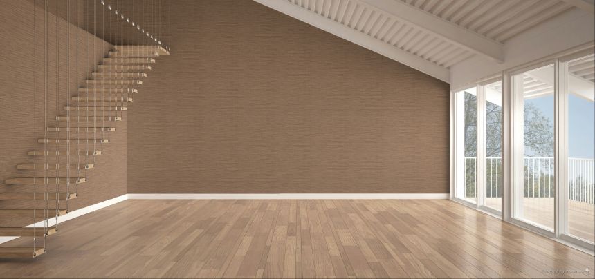Wallpaper, Fabric Effect, Orange, Brown, IM28043, Imani, Decoprint