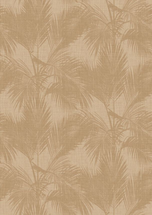 Mural Wallpaper, Palm Leaves, Brown, Beige, IMD28121, Imani, Decoprint