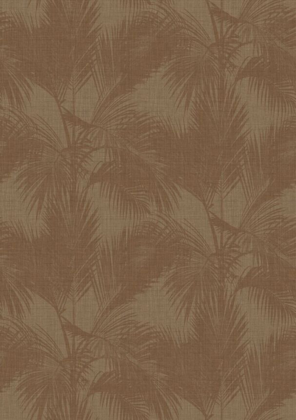 Mural Wallpaper, Palm Leaves, Brown, Black, IMD28123, Imani, Decoprint