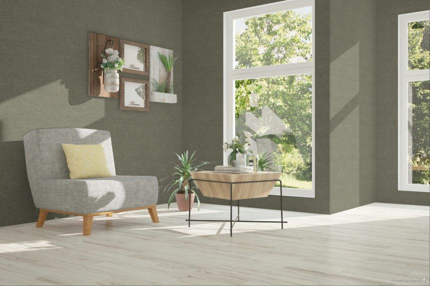 Wallpaper, Green, Brown, Fabric Effect, TN29010, Terra Nova, Decoprint