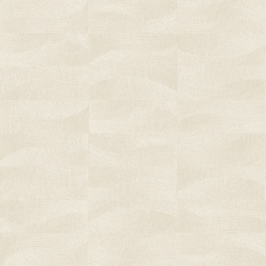 Wallpaper, Beige, Embroidery Effect, Waves, TN29020, Terra Nova, Decoprint