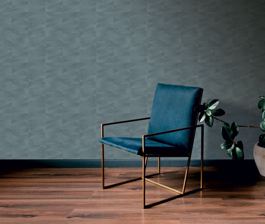 Wallpaper, Blue, Embroidery Effect, Waves, TN29025, Terra Nova, Decoprint