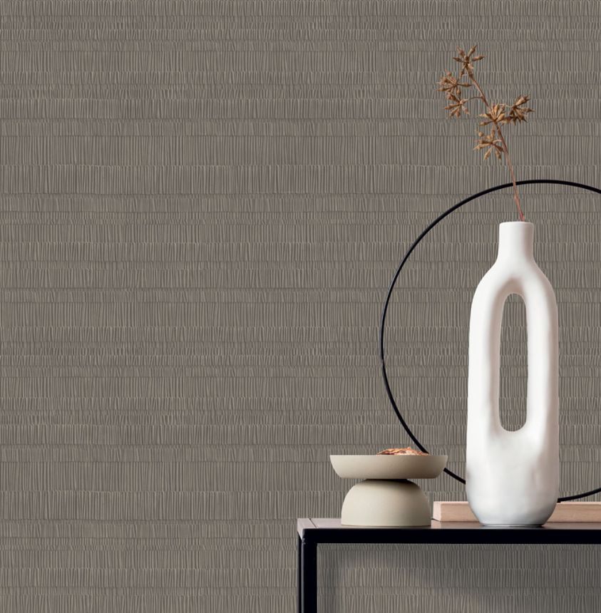 Wallpaper, Brown, Crepe Fabric Effect, TN29032, Terra Nova, Decoprint