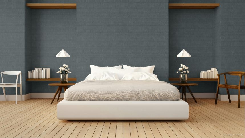 Wallpaper, Blue, Crepe Fabric Effect, TN29034, Terra Nova, Decoprint