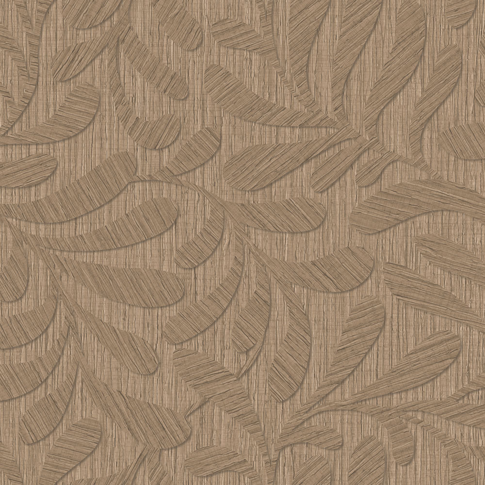 Wallpaper, Brown, Red, Wood Effect, Leaves, TN29053, Terra Nova, Decoprint
