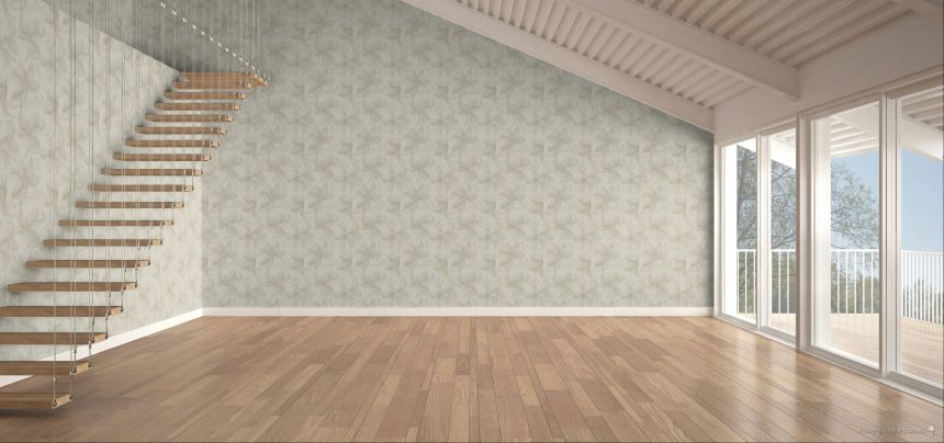 Wallpaper, Cream, Beige, Leaves, TN29060, Terra Nova, Decoprint