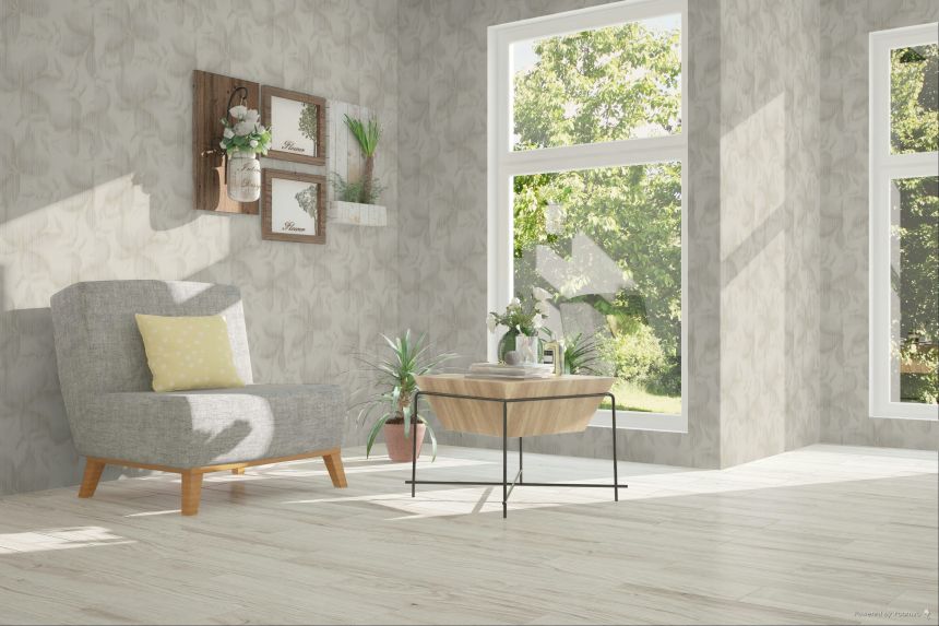 Wallpaper, Beige, Leaves, TN29061, Terra Nova, Decoprint