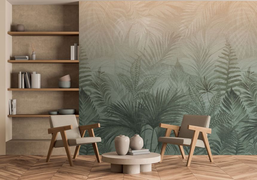 Mural Wallpaper, Green, Grey, Ferns, TND29096, Terra Nova, Decoprint