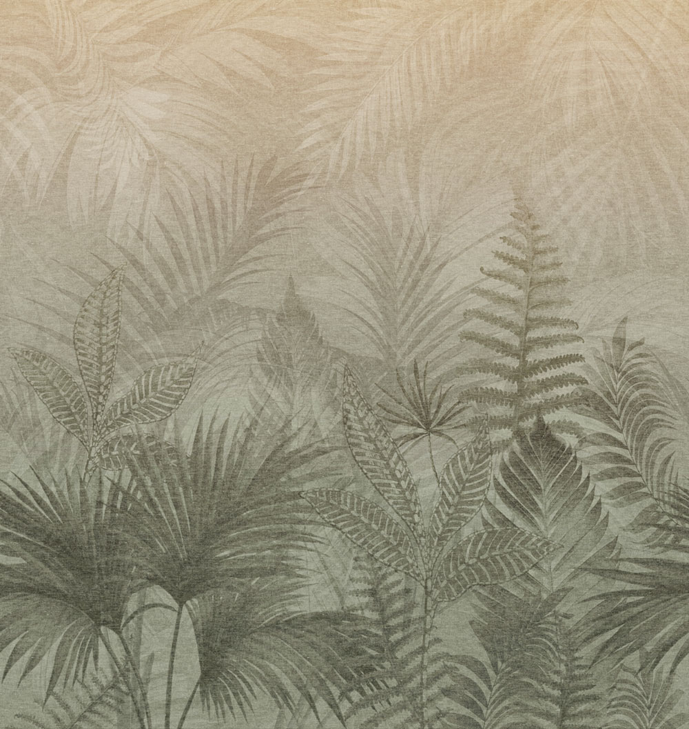 Mural Wallpaper, Green, Grey, Ferns, TND29096, Terra Nova, Decoprint