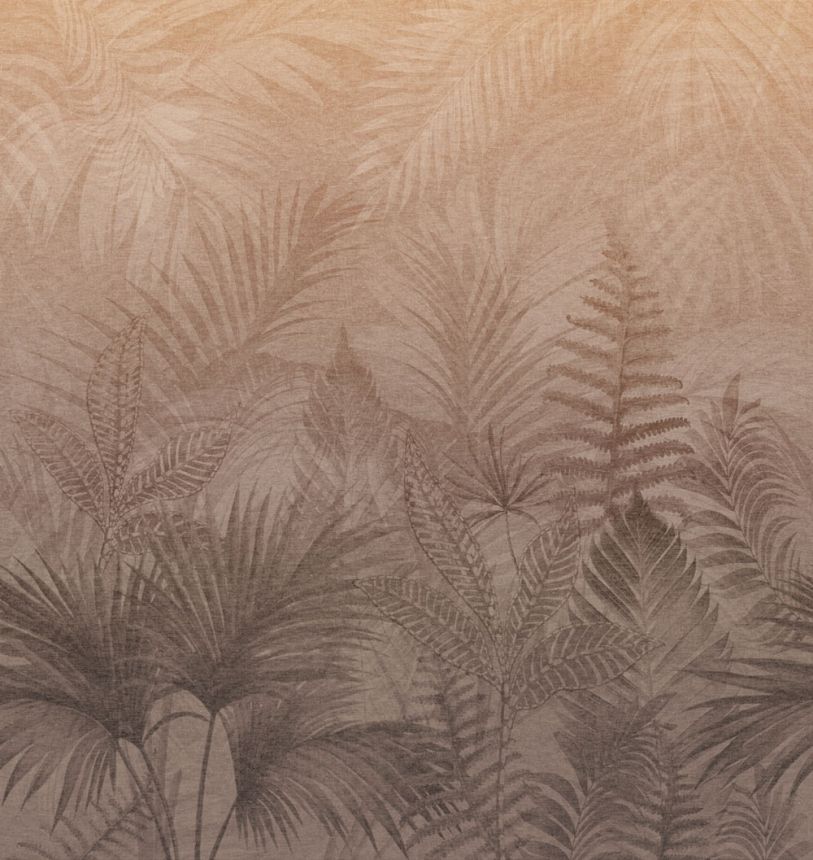 Mural Wallpaper, Red, Brown, Ferns, TND29098, Terra Nova, Decoprint