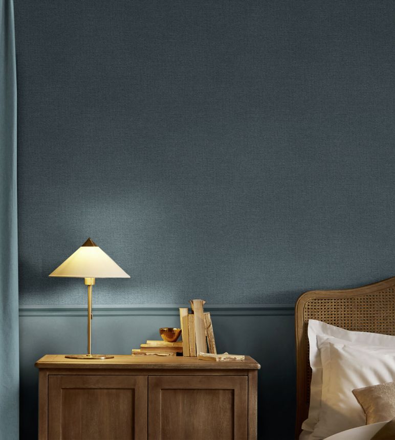 Wallpaper, turquoise, fabric effect, 143257, Jaipur, Graham Brown Premium