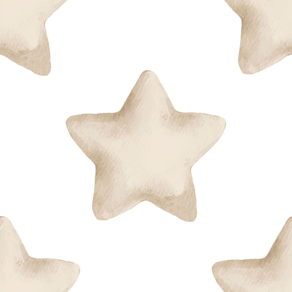 Wallpaper, beige, white, stars, 4406, Momi, Parato by Cristiana Masi