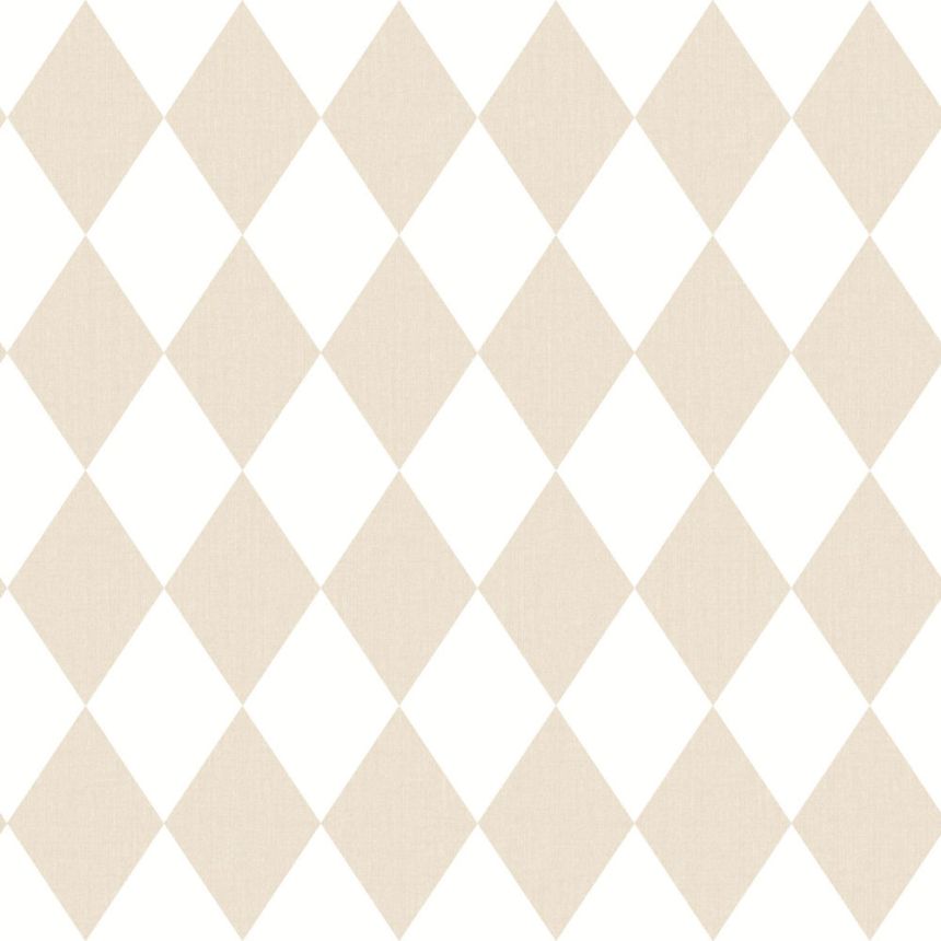 Wallpaper, beige, white, diamonds, 4446, Momi, Parato by Cristiana Masi