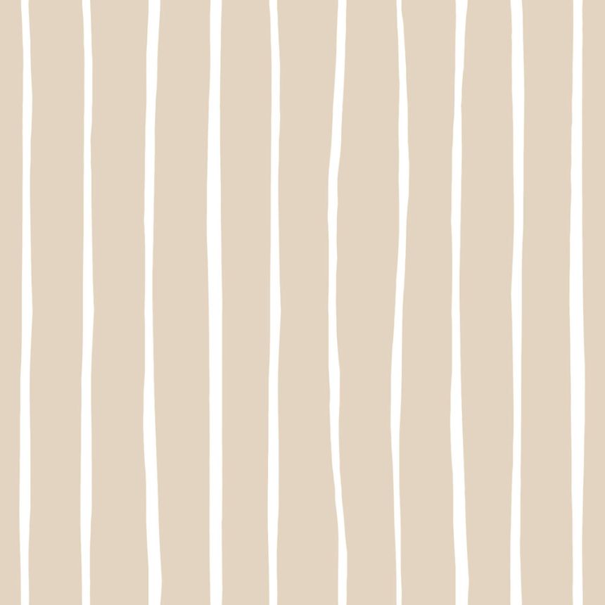 Wallpaper, beige-white, stripes, 4461, Momi, Parato by Cristiana Masi