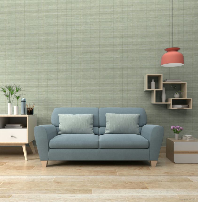 Wallpaper, green, mat imitation, 4472, Momi, Parato by Cristiana Masi