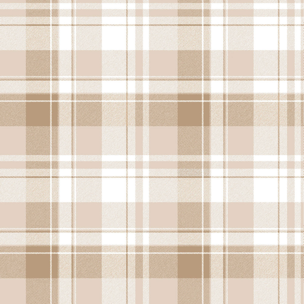 Wallpaper, brown, beige, check fabric imitation, 4491, Momi, Parato by Cristiana Masi