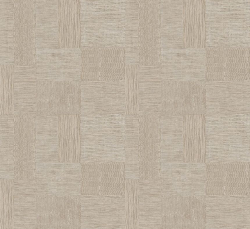 Wallpaper, beige, white, geometric pattern, TRA201, Traces, Masureel