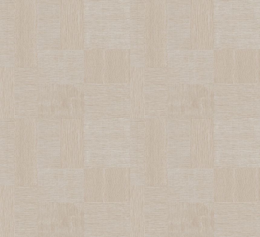 Wallpaper, beige, white, geometric pattern, TRA202, Traces, Masureel