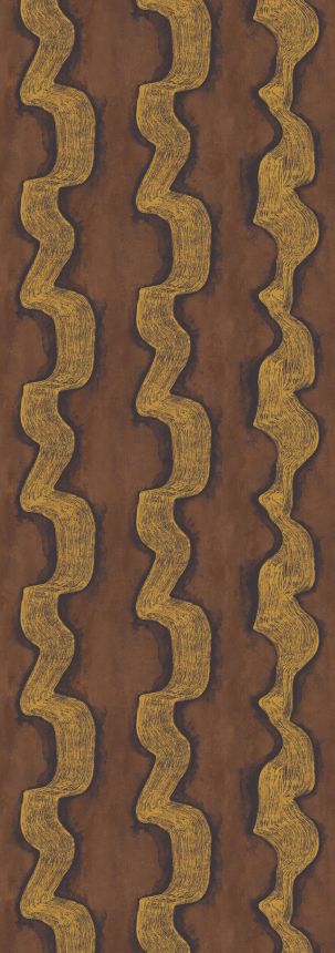 Mural wallpaper, gold, brown, DGTRA302-300, Traces, Masureel