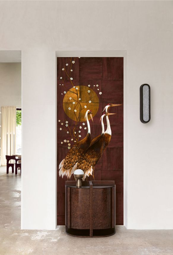 Mural wallpaper, brown, mat effect, DGTRA7013-300, Traces, Masureel