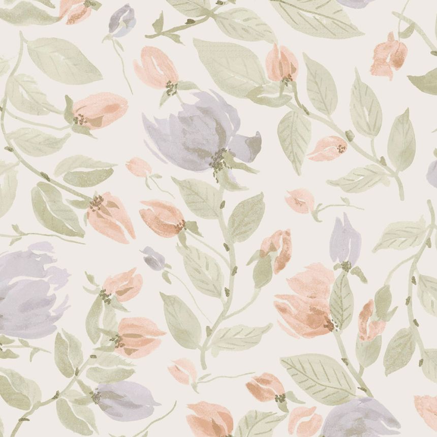 Floral Wallpaper, Purple, Pink, 122761, Laura Ashley 4