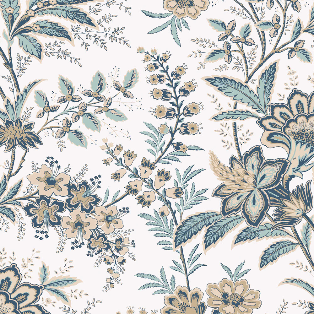 Wallpaper, White, Beige, Flowers, 130098, Laura Ashley 4