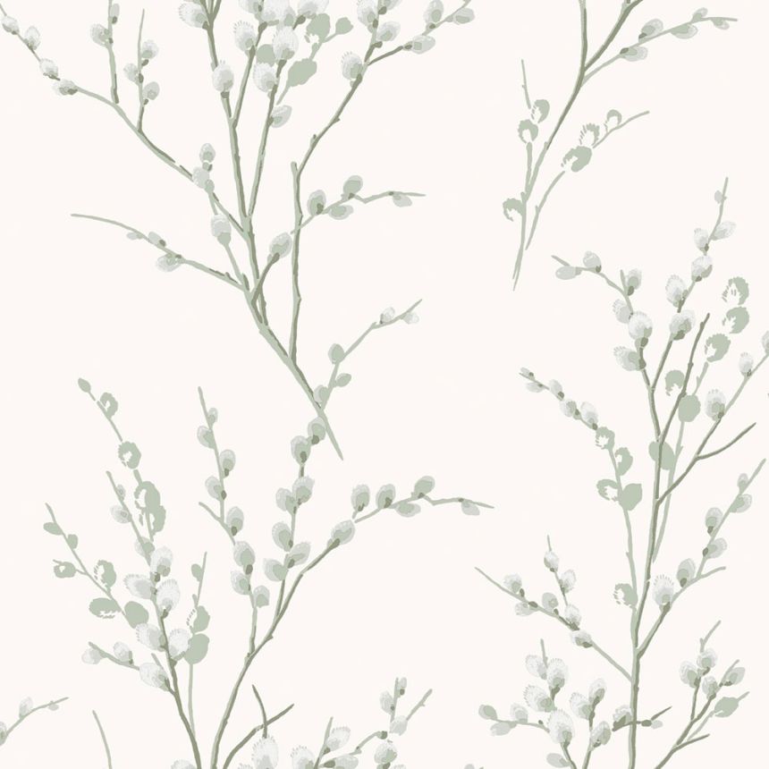 Wallpaper, Green, White, Branches, 130115, Laura Ashley 4